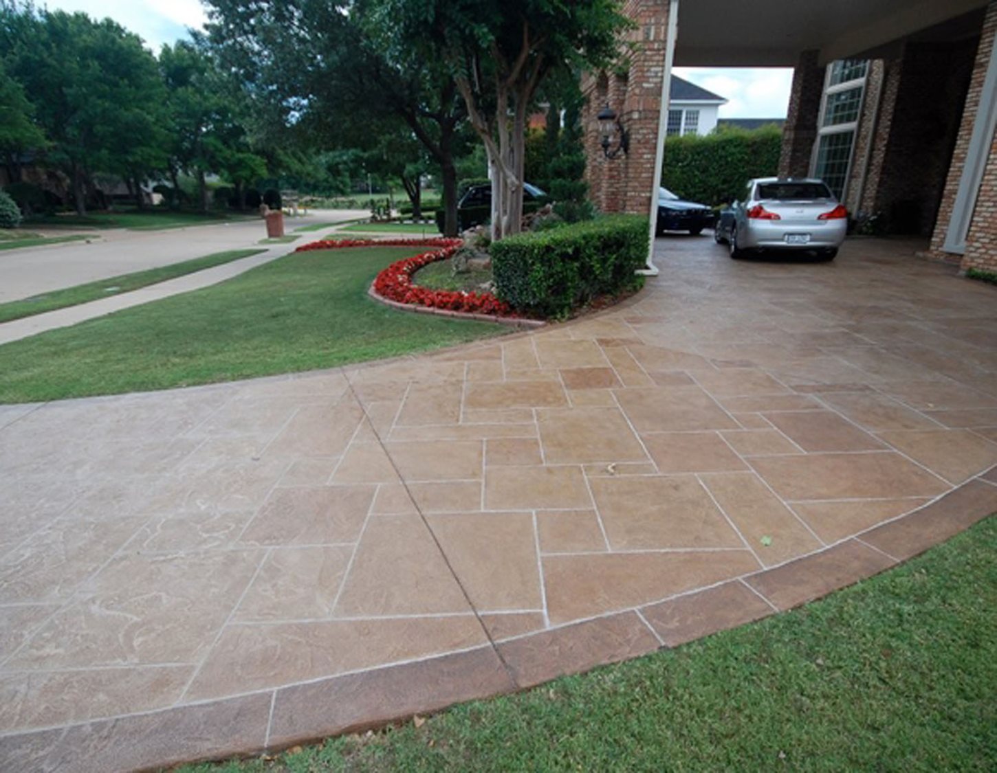 concrete driveway