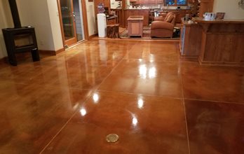 Residential concrete floor