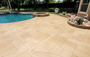 Pool Deck Rehab, Stamped Overlay, Concrete Stain, Antiquing
Test
SUNDEK of Tampa
