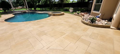 Pool Deck Rehab, Stamped Overlay, Concrete Stain, Antiquing
Pool Deck Resurfacing
SUNDEK of Tampa
