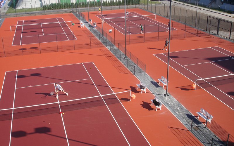 custom color tennis court coating Tampa