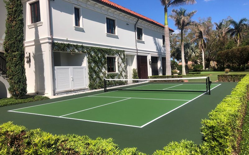 residential pickleball court Tampa